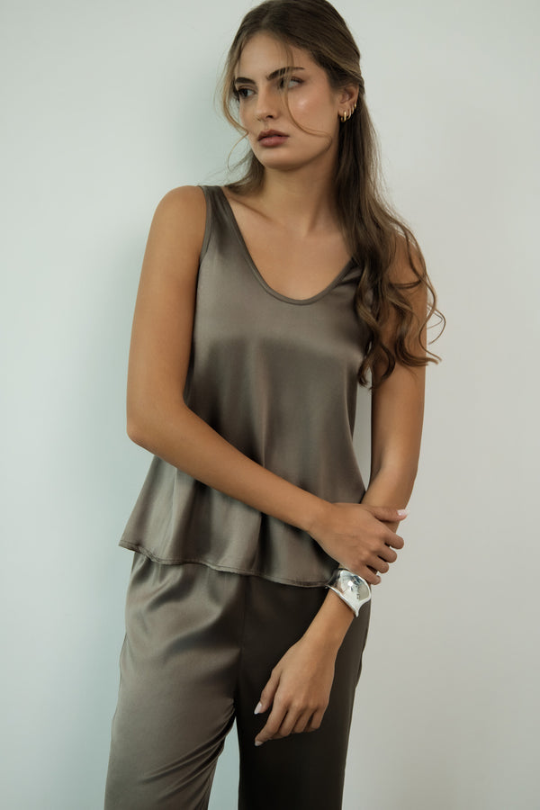 Sarah Silk Top - 100% Pure Silk – AMARA GRACE